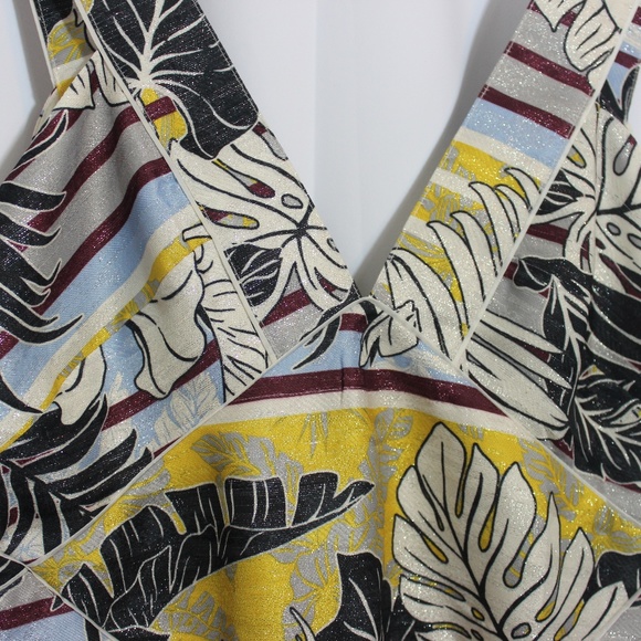 H&M shimmer silver dress Size 14 - Picture 3 of 7